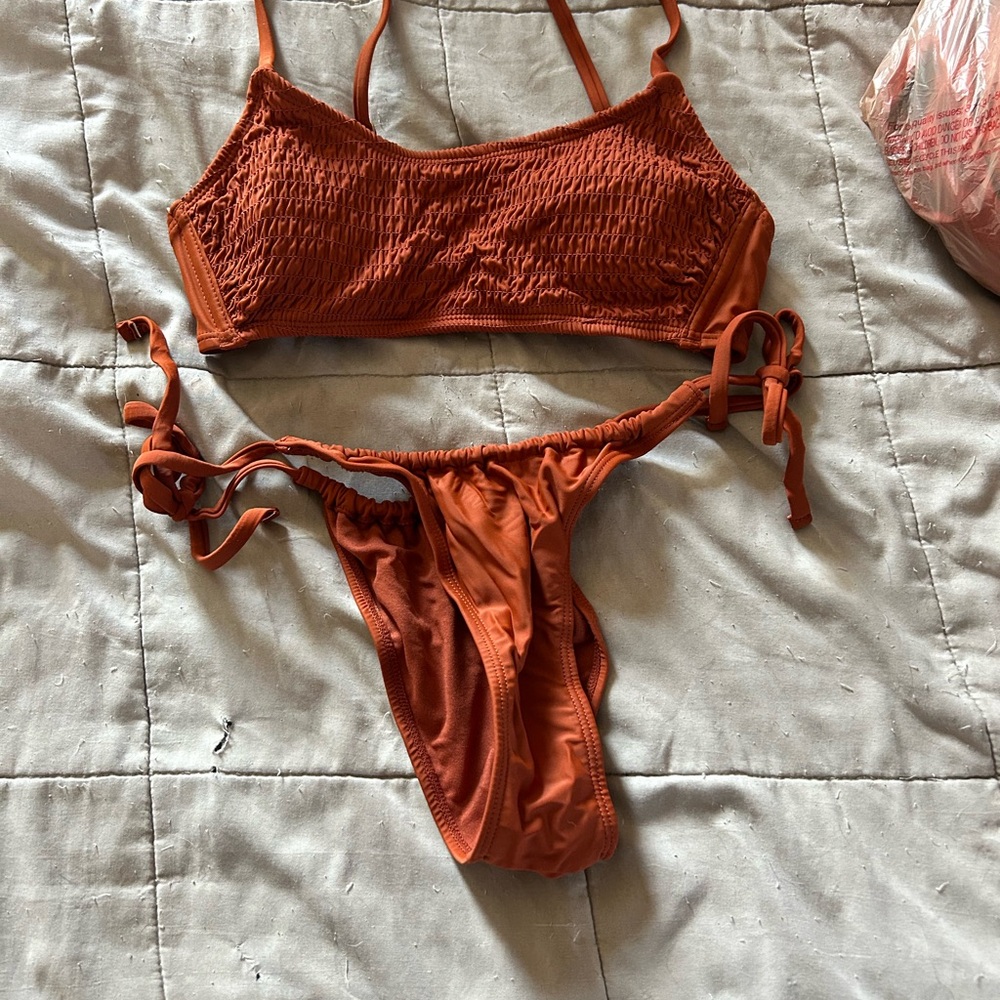 Rust Orange Bikini Set size Medium